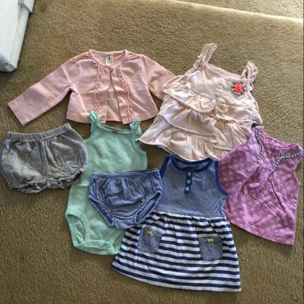 Carter's Baby Girls Dress Bodysuit Short - Picture 1 of 5